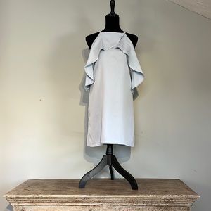 Missguided baby blue cold shoulder mini dress. Worn ONCE
